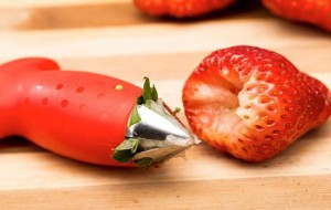 トマトストロベリーキッチンツールのためのかわいい形フルーツコアシードリムーバー