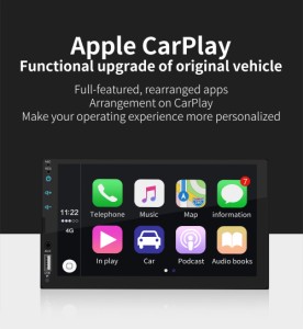 Apple CarPlayマルチメディアプレーヤー用7 "HDカーステレオラジオUSBリンク