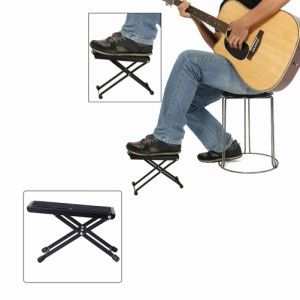 携帯用折り畳み式の調節可能なギターのフットスツールのフットレストの残りの音響のエレキギターの部品