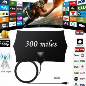 300マイルの範囲のアンテナテレビデジタルHDスカイワイヤーアンテナデジタルHDTV 1080 p