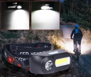 屋外のキャンプのための携帯用小型LEDのヘッドライトUSB充満懐中電燈