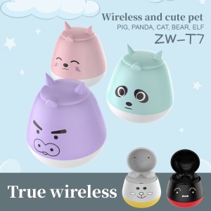 TWS Bluetooth 5.0ヘッドセットかわいい漫画リアルワイヤレススポーツヘッドセット