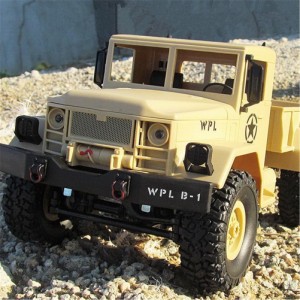 WPL B-14 RCトラックリモートコントロール4輪駆動登山オフロード車両玩具2.4G陸軍おもちゃヘッドシェイプ付き車の形状DIYキット