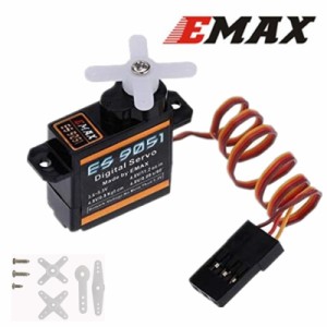 EMAX ES9051 4.3gデジタルミニサーボモータープラスチックギア0.8kg 3D F3P飛行機用トルク