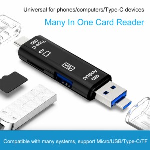 TYPE-CからTF USB2.0多機能カードリーダーUSB OTG type-c All in One Hub Extension