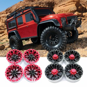 4個/セット1.9in RCロッククローラー合金ホイールリムビーズロックRCカーパーツ1:10 D90 4WD SCX10 TRX4用