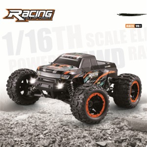 HBX 16889 1/16 2.4G 4WD 45km / h LEDライト付きブラシレスRCカー電気オフロードトラックRTRモデルVS 9125