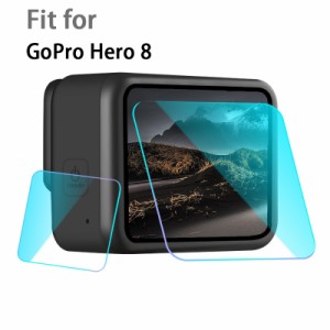 GoPro Hero 8ブラックカメラ用強化ガラスレンズフィルムスクリーンプロテクター強化されたアンチスクラッチディスプレイアクセサリー