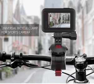 GoPro 8 Osmo Action Osmo Pocket用スポーツカメラ自転車クランプユニバーサル調整可能クリップ