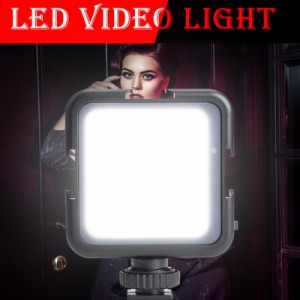 42 LED充電式6000kビデオライト5.5Wカメラ写真ライトフィルランプスタジオ写真アクセサリー