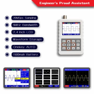 デジタルオシロスコープ5M帯域幅20MSpsサンプリングレートDSO PROハンドヘルドミニポータブルオシロスコープ