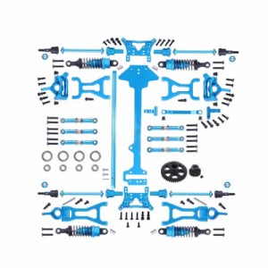 1/18 WLtoys A959-B A969-B A979-B K929-B電気RCカーオフロードバギーメタル交換用の完全なアップグレードパーツキット