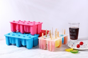 12穴アイスクリーム型シリコーン自家製アイスキャンデーDIYアイス吸盤型子供のための