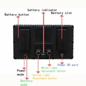 ハンドヘルドポータブル40 W小型外部カメラLEDビデオライトカメラDVビデオカメラ用超薄型LEDランプパネル