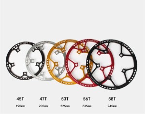 クランクセットトゥースウルトラライト130BCD45T 47T 53T 56T58TA7075アロイBMXチェーンリング折りたたみ自転車チェーンホイールクランク