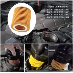 86MMオイルフィルターレンチ付きエンジンオイルフィルターキットOE：11427566327 BMW E60 E82 E88 E92 F06 F10 F22 F30 F32 F34用