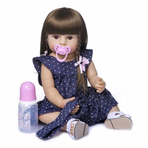 55CM 人形 シリコン ドール 哺乳瓶 おもちゃ キッズ 子供 ベビードール クリスマス ギフト 