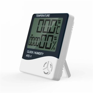 目覚まし時計付き多機能温度計デジタル液晶湿度計湿度