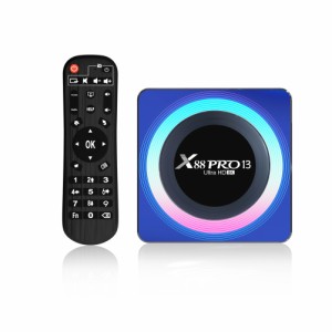 X88 プロスマートテレビボックス Bluetooth 互換 5.0 互換性アンドロイド 13.0 8k Rk3528 Wifi6 デュアル Wifi テレビボックス