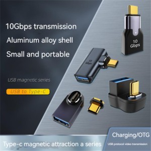 磁気 OTG USB タイプ C アダプター Usb3.0 メス - タイプ c オス コネクタ 10gbps データ伝送高速充電