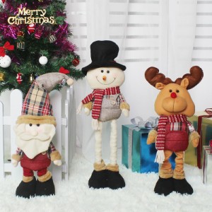 クリスマス伸縮人形かわいい漫画のお祭りの装飾