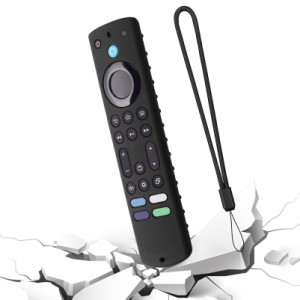 シリコンリモート保護ケースダークで光る交換用コントローラースリーブストラップ付き新しい Amazon Fire TV Stick 4K 最大 2023 リモコ