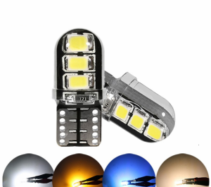 車T10W5w 6smd 2835Led電球Canbus幅インジケーターライトLed電球Canbusシリコンドームライト