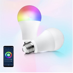 Google Home/alexaと互換性のある9wRgbw色変更調光可能WifiスマートLED電球