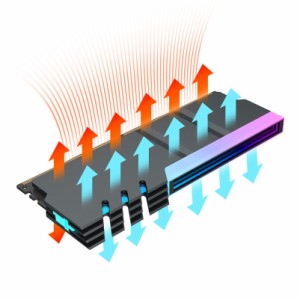 アルミ合金 RAM 冷却シェルヒートシンク RGB ライトラジエーターメモリクーラーグロー PC メモリ冷却ベスト