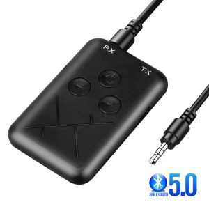 Bluetooth 対応レシーバー トランスミッター 2-in-1 ステレオ ワイヤレス補助オーディオ レシーバー 3.5mm ジャック RCA アダプター