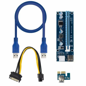 ブレイクアウト ボード セット 4pin Pci-e to Pcie Adapter+extension Cable for Mining