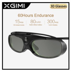 Dlp-link シャッター 3D メガネ 充電式 バーチャル リアリティ LCD ガラス メガネ Xgimi H2 Horizon Aura と互換性あり