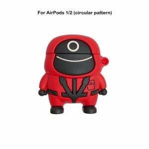 Airpods Pro2 / 3世代用のBluetooth対応ワイヤレスイヤホンカバーマスク人物の文字パターン