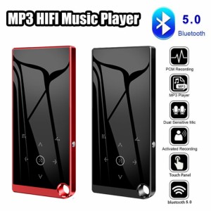 Bluetooth 対応 5.0 ロスレス MP3 音楽プレーヤー 2.4 インチ スクリーン ハイファイ オーディオ FM/電子ブック/レコーダー/MP4 ビデオ 