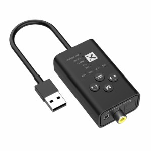 低遅延 Bluetooth 互換 5.2 オーディオ トランスミッター ファイバー同軸 USB Aux 2-in-1 Aptx オーディオ アダプター T9 をサポート