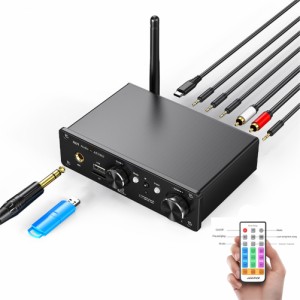 Hifi 多機能ワイヤレス オーディオ アダプター Bluetooth 対応 5.1 トランスミッター レシーバー 3.5 Aux U ディスク デコード