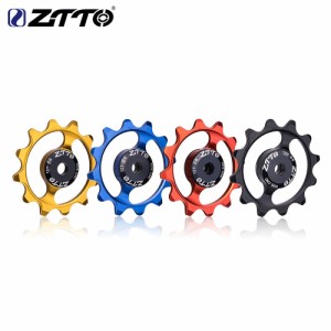 ZTTO 12T自転車リアディレイラーMTBロードバイクセラミックベアリングプーリージョッキーホイールガイド4mm 5mm 6mmローラーアイドラー自