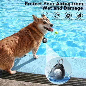 ペット犬防水プロテクターケースアンチロストアンチスクラッチ対応 Airtag トラッカーファインダーロケーター