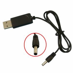 3.7v4.2v Usb 充電ケーブル 3.5mm 丸型プラグ ヘッドライト 懐中電灯 リチウム電池充電器用保護付き