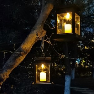 Led ぶら下げソーラーランタンとクリップ屋外レトロ防水風景ライト家庭菜園の装飾