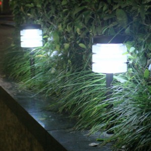 2 個ソーラー Led センサー芝生ライト屋外防水風景装飾ナイトランプ庭の中庭