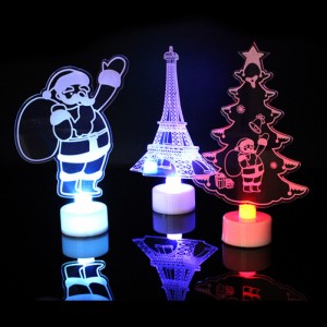 カラフルなクリスマスの装飾品雪だるまサンタクロース クリスマス ツリー Led 装飾ライト パーティー用品