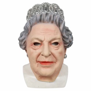 イギリス女王 エリザベス マスク ハロウィン パーティー 仮面 舞会 小道具 コスプレマスク