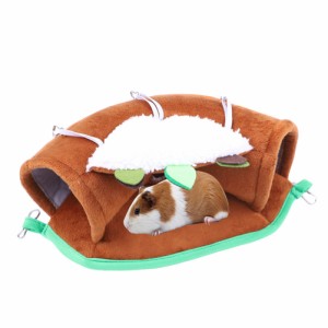 ペット冬暖かいハンモックぶら下げ巣隠れ家トンネルおもちゃペット用品ハムスターリスモルモット