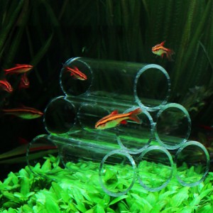 透明魚エビ繁殖非表示チューブシェルター 3/6/7/10 チューブ水槽水族館の装飾用品
