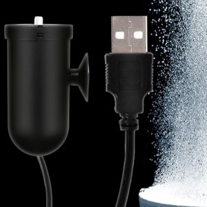 ポータブルミニ酸素ポンプ 超静音 USB 充電エアポンプ 釣り道具 強力な吸引カップ付き