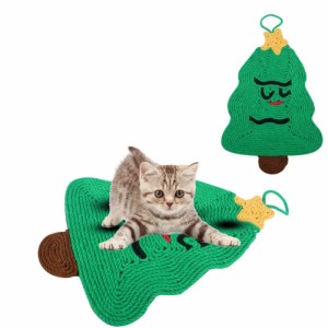 猫サイザルパッドクリスマスツリー形の耐摩耗性猫爪とぎ板爪グラインダーペット用品