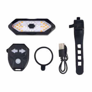 Led 自転車テールライト Usb 充電 32led ワイヤレスリモートコントロールナイトライディングターンシグナルライト