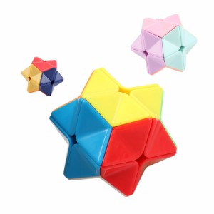 2 × 2 マジックキューブクリエイティブ多角形星型スピードキューブ解凍知育玩具学生子供のため