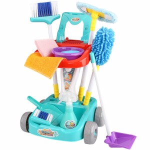 子供の掃除道具のおもちゃの1セットプラスチック家庭用掃除道具のおもちゃ